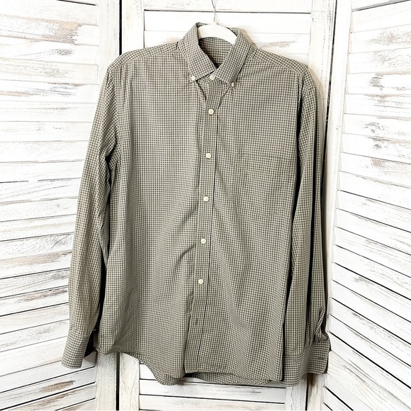 CHEROKEE | Men’s Vintage Button Down Long Sleeve Checkered Shirt - Picture 1 of 5